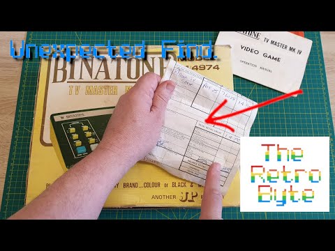 Binatone Game Console TV Master MK IV Unboxing Purchased Loft Find. My First Video