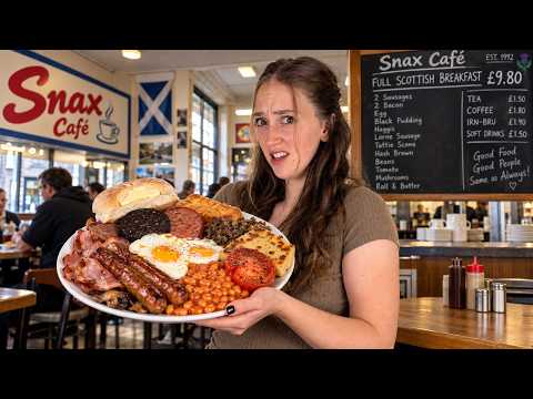 I Tried Edinburgh's Cheapest & Biggest Breakfast!