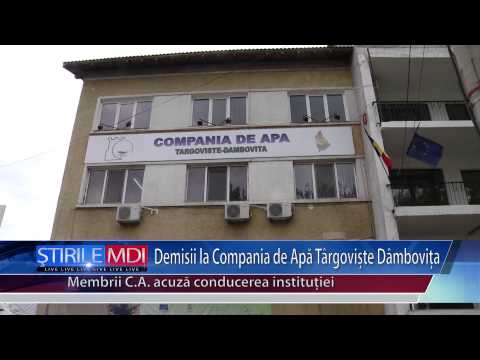 Demisii la Compania de Apa Targoviste Dambovita - MDI TV