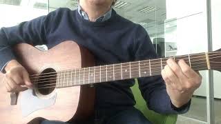 Video thumbnail for Slow Blues in E - acoustic guitar Cort L450C NS - Fingerstyle Delta Blues - by Valter Borrione