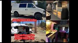 Camper Vans for sale | Astro Van Safari AWD JOR lift kit | Lifted E350 Diesel | Dogs love vans