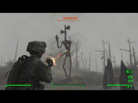 Fallout 4 Us Military VS Siren Head 4