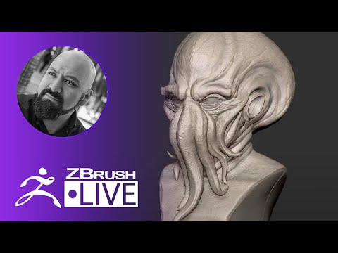 Create a Davy Jones Octopus Mask in ZBrush #withme ! - Miguel Guerrero - ZBrush 2021