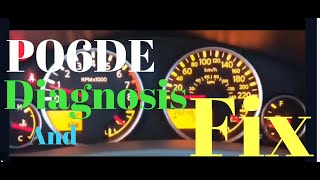 HOW TO FIX ANY CAR WITH A P06DE Engine Oil Pressure Control Circuit Stuck on- FAST AND EASY