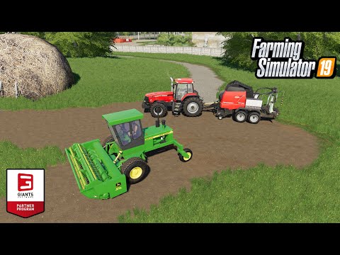 Let's make silage bales and more  PC/MAC PS4 XB1 Farming Simulator 19 Mods Timelapse
