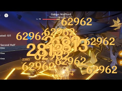 C6 Itto Mono Geo vs Golden Wolflord - 3.3 Spiral Abyss | Genshin Impact