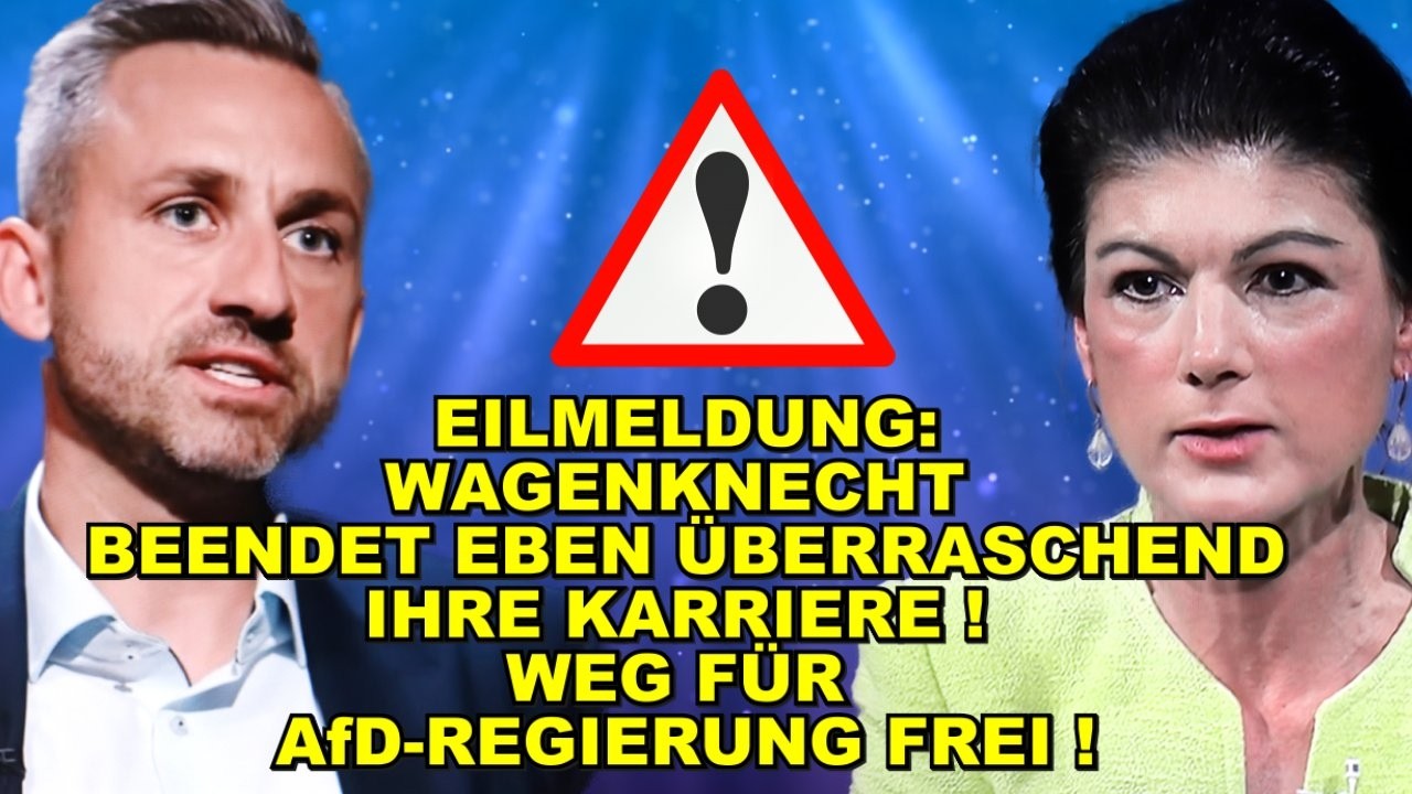 EIL: Wagenknecht BEENDET KARRIERE!