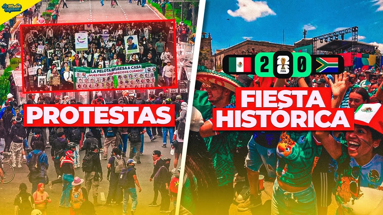 FIESTA HISTÓRICA EN MÉXICO: ASÍ SE VIVIÓ EL PARTIDO INAUGURAL CONTRA SUDÁFRICA