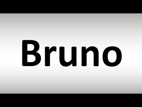 How to Pronounce Bruno