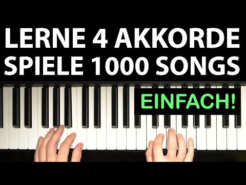 Lerne 4 einfache Akkorde, spiele 1000 super schöne Lieder.