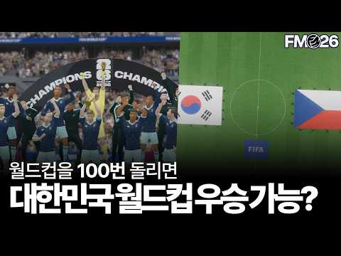 월드컵 100번 하면 대한민국 우승 가능?