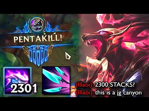 I played Nasus and got 2,300 STACKS with this 1 Second Q Build and became a 1v9 TITAN