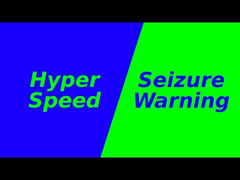 Hyper Speed Flashing Color Changing - Green Blue Screen [10 Minutes SEIZURE WARNING]