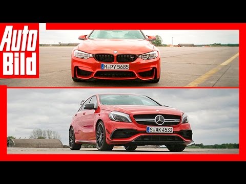 Drag Race BMW M4 Competition vs. Mercedes AMG A 45 (2016): Rennen - Duell - Geschwindigkeit