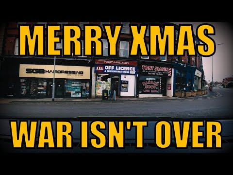 A Christmas Day Drive Down Penny Lane, Liverpool Merry Christmas War Isn't Over (DJI OSMO Action 1)