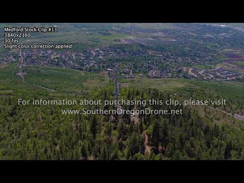 Medford Rogue Valley 4K Aerial Stock Video Clip #13 - RoxyAnn Prescott Park | Southern Oregon Drone