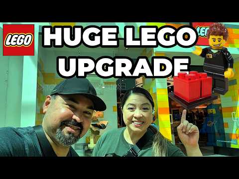 YouTube thumbnail: This LEGO Store Got a MAJOR Upgrade! Grand Reopening Tour + Haul