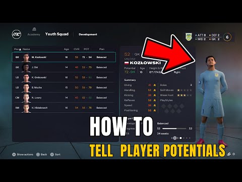 FC 26 How to Tell Player Potentials in Career Mode