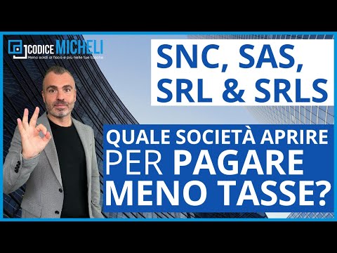 SNC, SAS, SRL & SRLS: Quale Società Conviene Aprire per Pagare Meno Tasse?