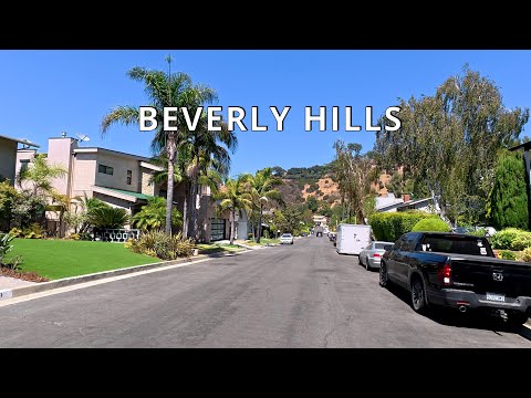Driving Beverly Hills, Hollywood Hills, Studio City, Los Angeles CA