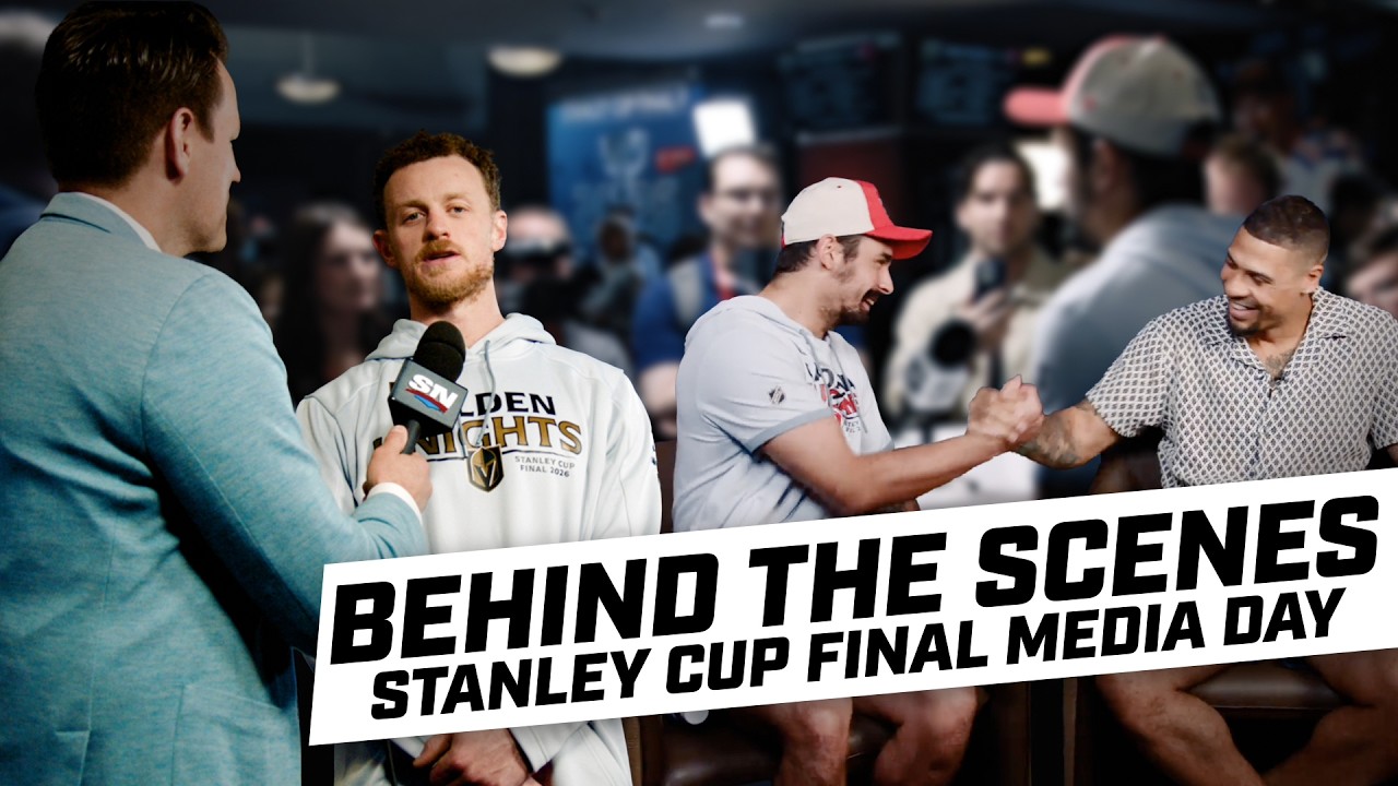 Behind the Scenes at Stanley Cup Final Media Day with Seth Jarvis, Jack Eichel