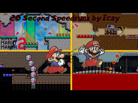 Super Mario Maker 2 - Awesome 20s Speedruns by Icay
