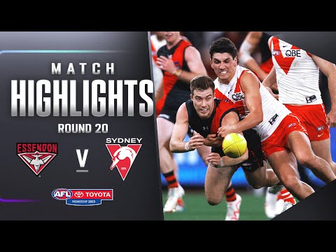 Essendon v Sydney Swans Highlights | Round 20, 2023 | AFL