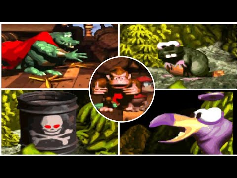 Donkey Kong Country - All Bosses (No Damage)