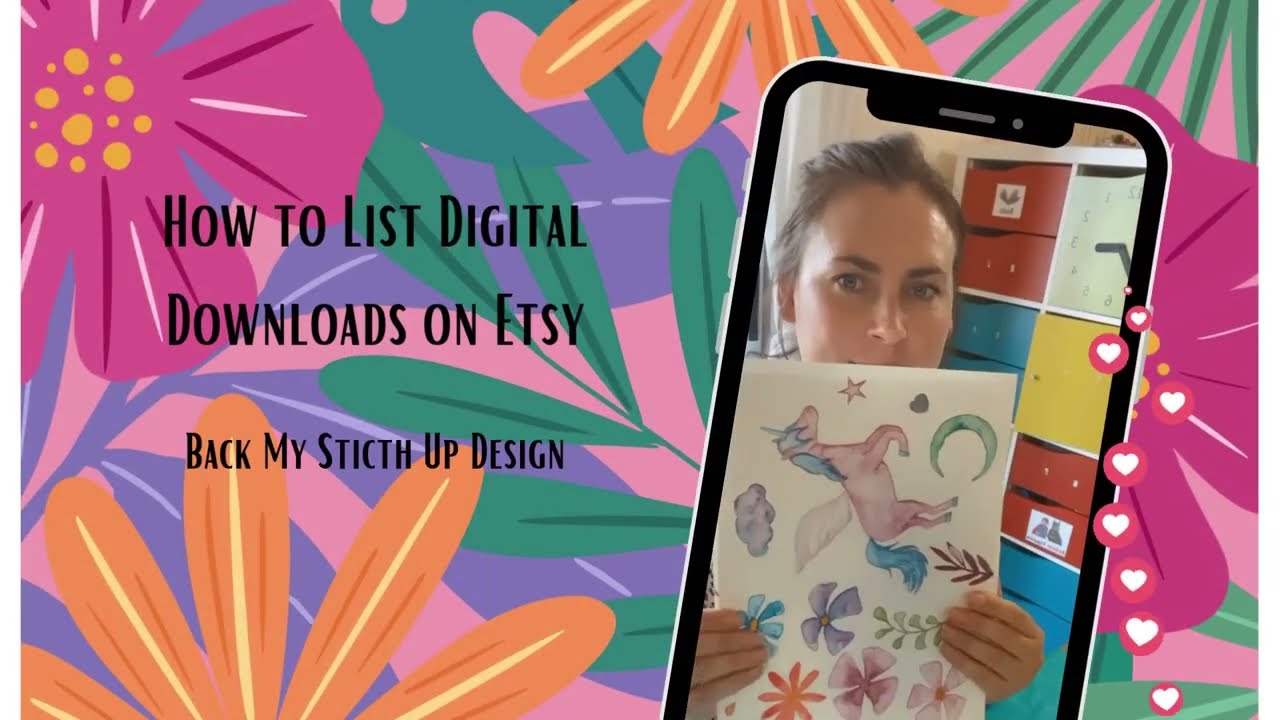 Add a Seamless Pattern or Digital Download listing to Etsy; How to make Passive Income from your Art