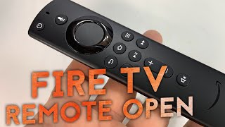 How to open the battery compartment on the Amazon Fire TV Stick 4K Remote