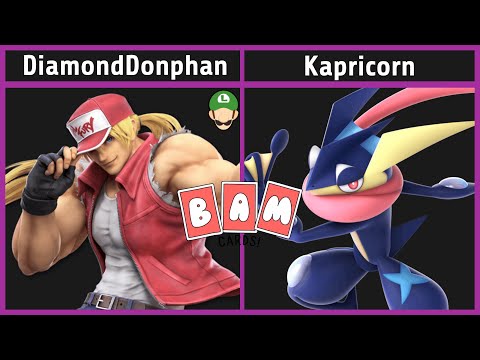 Smash @ BAM Cards 14 - DiamondDonphan (Terry, Luigi) vs. Kapricorn (Greninja) - SSBU Tourname