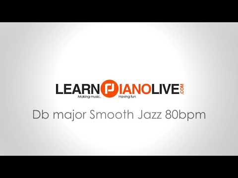 Play-along Backing Track: Db major Smooth Jazz 80bpm