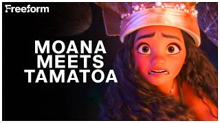 Moana Meets Tamatoa the Shiny Crab | Moana | Freeform