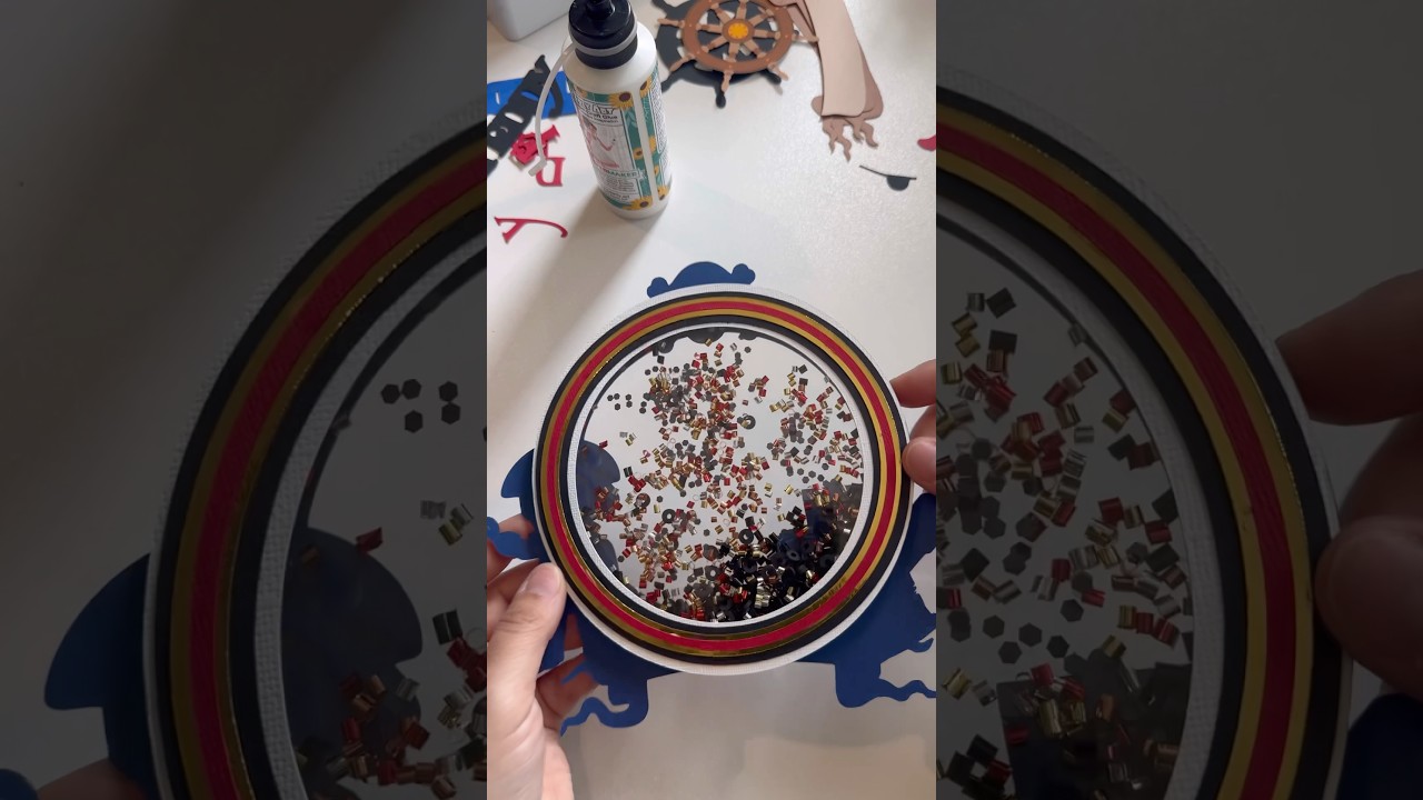 Making a shaker for a cake topper #caketopper #crafter #diy #partydecorations #cricut #craft