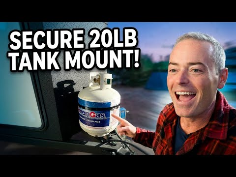DIY Overland camper trailer build: Easy 20lb propane mounting solution!