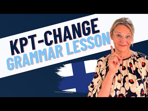 Learn KPT Change | FINNISH GRAMMAR LESSON in less than 30 minutes