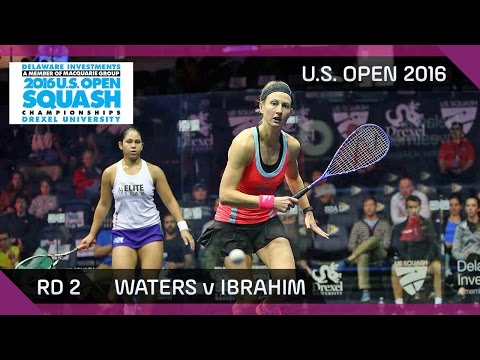 Squash: Waters v Ibrahim - U.S. Open 2016 - Rd 2 Highlights