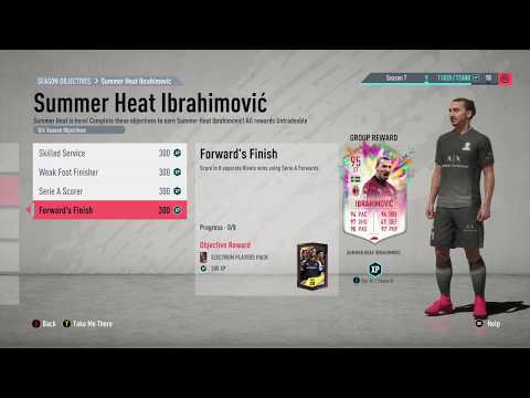 Free 95 Zlatan Ibrahimović Summer Heat Objectives FIFA 20