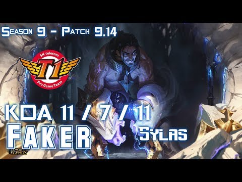 SKT T1 Faker SYLAS vs CORKI Mid - Patch 9.14 KR Ranked