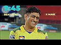 9 45 FT MS DHONI ️‍ MS DHONI MS DHONI STATUS BEAT SYNC Msdhoni