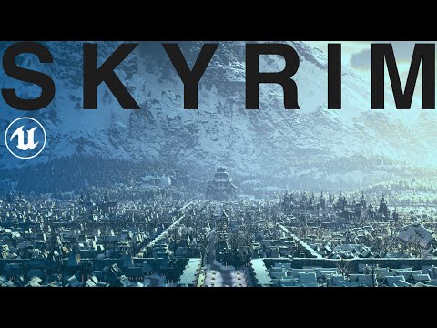 The True Size of Windhelm: Skyrim in UNREAL ENGINE 5! [4K]