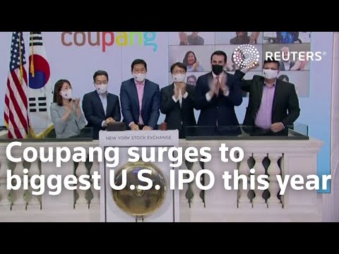 Coupang surges to biggest U.S. IPO this year