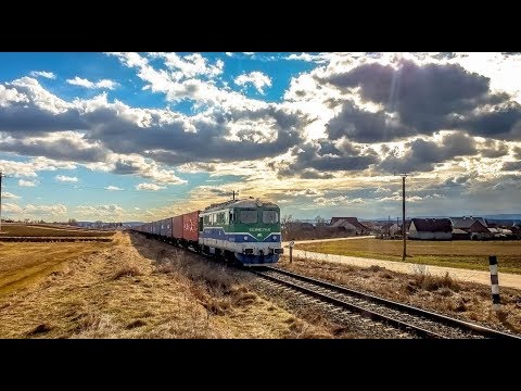 Tren de marfa Unicom Tranzit iese din Tibeni si merge spre Dornesti - 21.02.2020