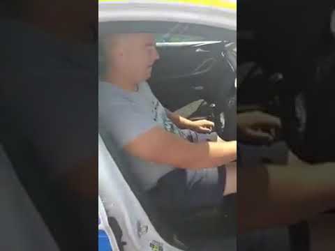 Traveller Man Takes Police Car For A Spin