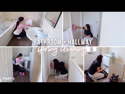 Bathroom + Hallways Spring Clean Part 2 - Spring Cleaning Series 2/4 - Cleaning Motivation