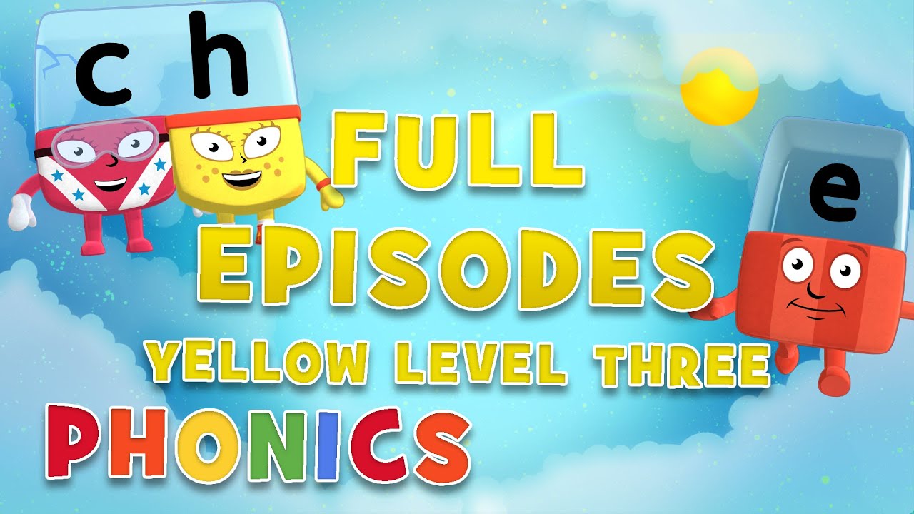 Alphablocks - Yellow Level Three | Full Episodes 1-3 | #HomeSchooling | Learn to Read #WithMe