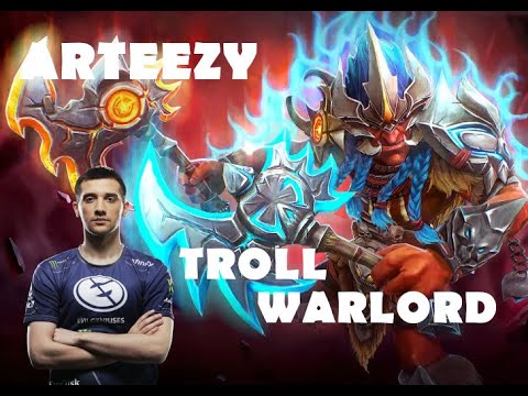 Arteezy Pro Gameplay - Troll Warlord - Dota 2