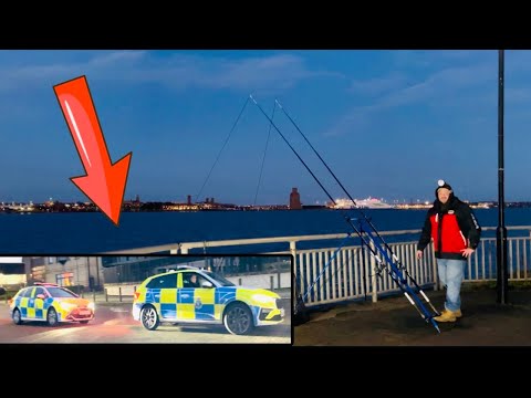 THEY SENT 2 POLICE CARS for ME while SEA FISHING for COD on the RIVER MERSEY 👮 