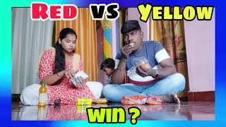 Red VS Yellow color food eating challenge/color food/food challenge 😋😋😋😋😋😋😋😋😋😋😋vlog no-21