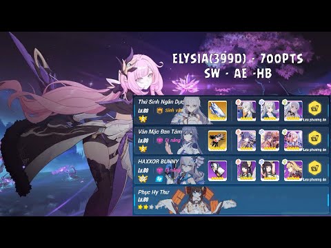 EX Abyss- HI3 - [Red Lotus 399D] Elysia 700pts - SW AE HB (No Turgenev)